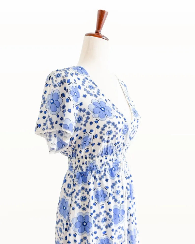 Forever 21 blue floral mini dress, photo 4