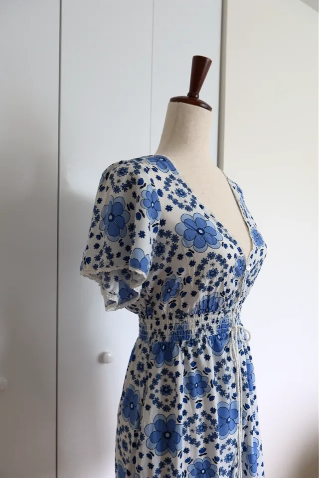 Forever 21 blue floral mini dress, photo 5